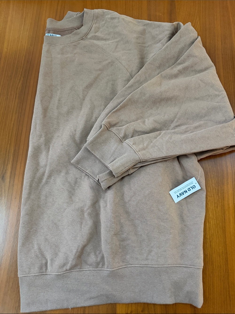 NWT 2X: Old Navy SoComfy Crewneck Sweatshirt in light Brown